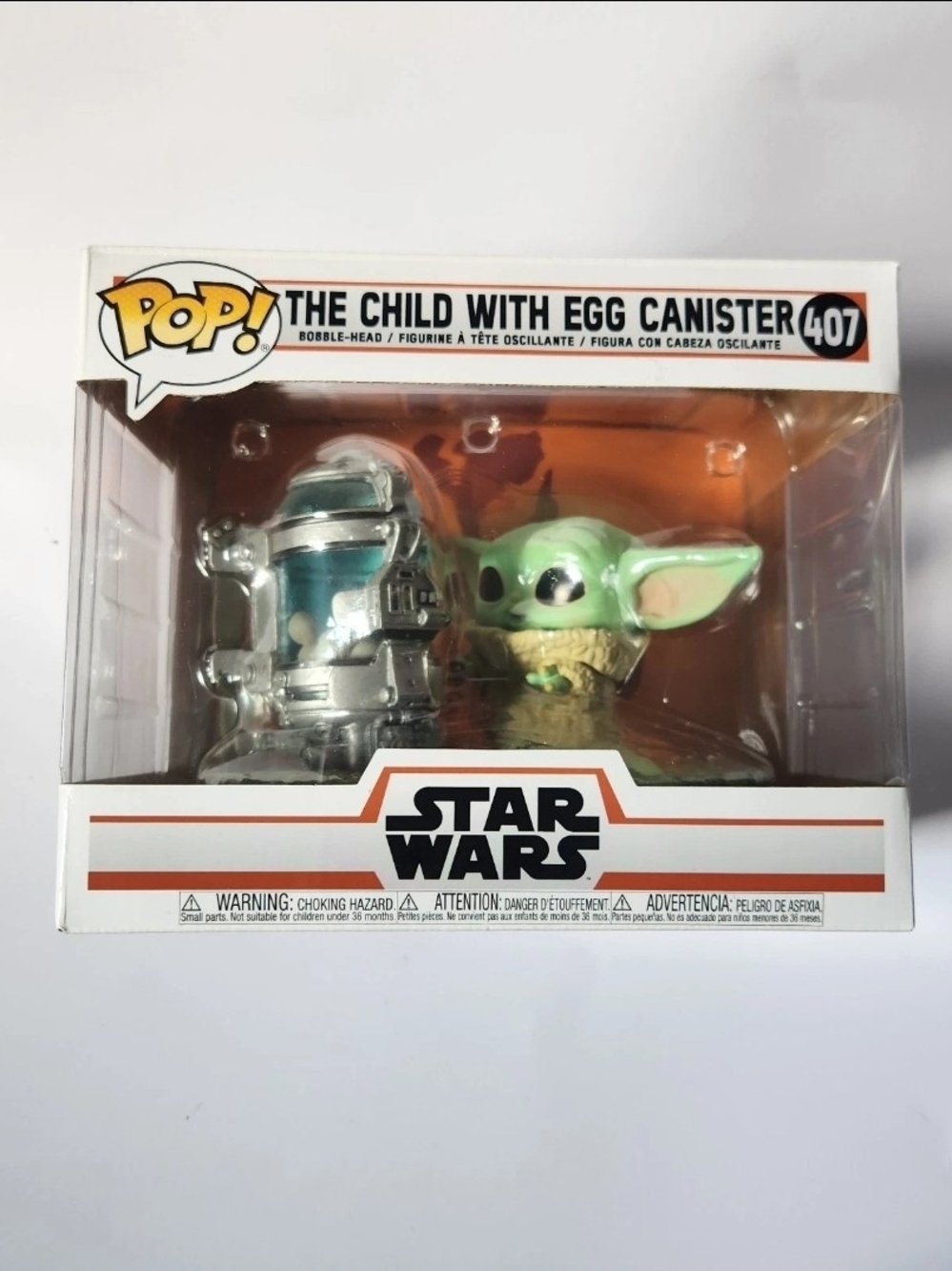 Funko POP! Star Wars The Mandalorian The Child with Egg Canister #407 Open Box